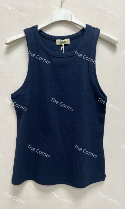Basic Top Donkerblauw