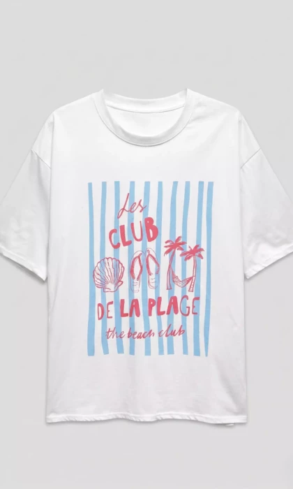 beach club tshirt