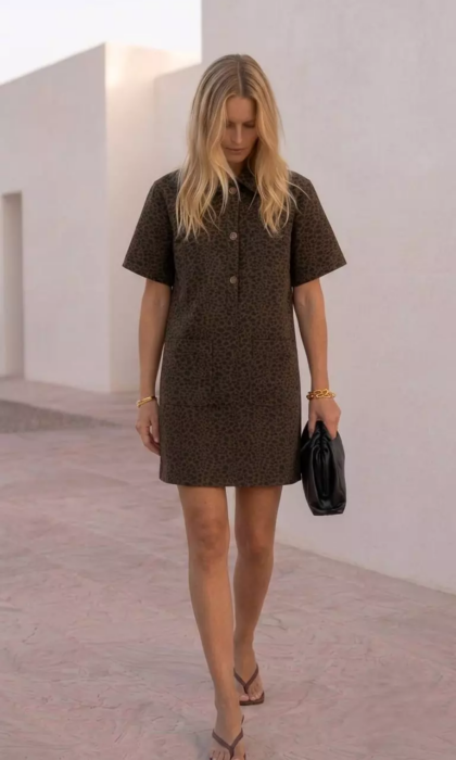 bruin leopard kleed kilky