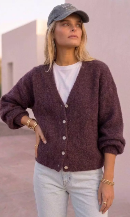 cardigan bordeaux